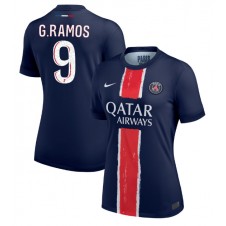 Paris Saint-Germain Goncalo Ramos #9 Hjemmedrakt Kvinner 2024-25 Kortermet